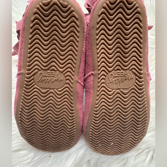 Fringe Boots Monkey feet dusty rose/pink size 2/3 yrs - Picture 3 of 14